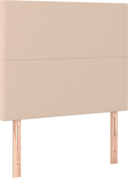 vidaXL - Hoofdborden - 2 - st - 100x5x78/88 - cm - kunstleer - cappuccinokleurig