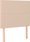 vidaXL - Hoofdborden - 2 - st - 100x5x78/88 - cm - kunstleer - cappuccinokleurig