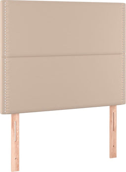 vidaXL - Hoofdborden - 2 - st - 100x5x78/88 - cm - kunstleer - cappuccinokleurig