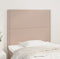 vidaXL - Hoofdborden - 2 - st - 100x5x78/88 - cm - kunstleer - cappuccinokleurig