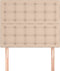 vidaXL - Hoofdborden - 2 - st - 100x5x78/88 - cm - kunstleer - cappuccinokleurig