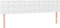 vidaXL - Hoofdborden - 2 - st - 100x5x78/88 - cm - kunstleer - wit