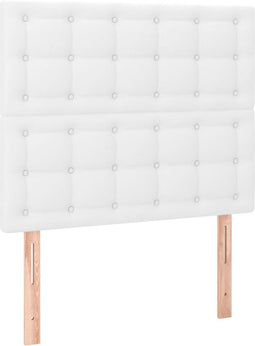 vidaXL - Hoofdborden - 2 - st - 100x5x78/88 - cm - kunstleer - wit