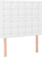 vidaXL - Hoofdborden - 2 - st - 100x5x78/88 - cm - kunstleer - wit
