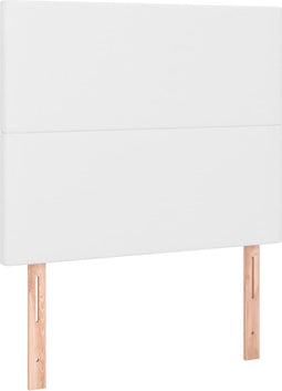 vidaXL - Hoofdborden - 2 - st - 100x5x78/88 - cm - kunstleer - wit