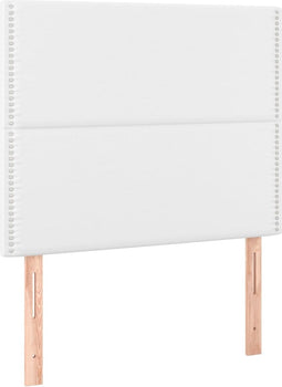 vidaXL - Hoofdborden - 2 - st - 100x5x78/88 - cm - kunstleer - wit