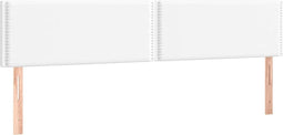 vidaXL - Hoofdborden - 2 - st - 100x5x78/88 - cm - kunstleer - wit