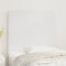 vidaXL - Hoofdborden - 2 - st - 100x5x78/88 - cm - kunstleer - wit