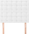 vidaXL - Hoofdborden - 2 - st - 100x5x78/88 - cm - kunstleer - wit