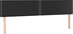 vidaXL - Hoofdborden - 2 - st - 100x5x78/88 - cm - kunstleer - zwart