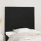 vidaXL - Hoofdborden - 2 - st - 100x5x78/88 - cm - kunstleer - zwart
