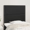 vidaXL - Hoofdborden - 2 - st - 100x5x78/88 - cm - kunstleer - zwart