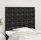 vidaXL - Hoofdborden - 2 - st - 100x5x78/88 - cm - kunstleer - zwart