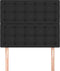 vidaXL - Hoofdborden - 2 - st - 100x5x78/88 - cm - kunstleer - zwart
