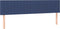 vidaXL - Hoofdborden - 2 - st - 100x5x78/88 - cm - stof - blauw