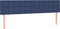 vidaXL - Hoofdborden - 2 - st - 100x5x78/88 - cm - stof - blauw