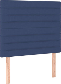 vidaXL - Hoofdborden - 2 - st - 100x5x78/88 - cm - stof - blauw