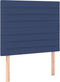 vidaXL - Hoofdborden - 2 - st - 100x5x78/88 - cm - stof - blauw