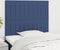 vidaXL - Hoofdborden - 2 - st - 100x5x78/88 - cm - stof - blauw