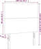 vidaXL - Hoofdborden - 2 - st - 100x5x78/88 - cm - stof - blauw