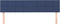 vidaXL - Hoofdborden - 2 - st - 100x5x78/88 - cm - stof - blauw