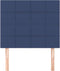 vidaXL - Hoofdborden - 2 - st - 100x5x78/88 - cm - stof - blauw