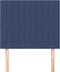 vidaXL - Hoofdborden - 2 - st - 100x5x78/88 - cm - stof - blauw