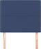 vidaXL - Hoofdborden - 2 - st - 100x5x78/88 - cm - stof - blauw