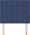vidaXL - Hoofdborden - 2 - st - 100x5x78/88 - cm - stof - blauw