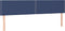 vidaXL - Hoofdborden - 2 - st - 100x5x78/88 - cm - stof - blauw