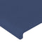vidaXL - Hoofdborden - 2 - st - 100x5x78/88 - cm - stof - blauw