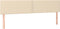 vidaXL - Hoofdborden - 2 - st - 100x5x78/88 - cm - stof - crèmekleurig