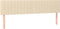 vidaXL - Hoofdborden - 2 - st - 100x5x78/88 - cm - stof - crèmekleurig