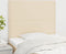 vidaXL - Hoofdborden - 2 - st - 100x5x78/88 - cm - stof - crèmekleurig