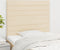 vidaXL - Hoofdborden - 2 - st - 100x5x78/88 - cm - stof - crèmekleurig