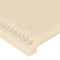 vidaXL - Hoofdborden - 2 - st - 100x5x78/88 - cm - stof - crèmekleurig