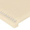 vidaXL - Hoofdborden - 2 - st - 100x5x78/88 - cm - stof - crèmekleurig