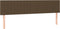 vidaXL - Hoofdborden - 2 - st - 100x5x78/88 - cm - stof - donkerbruin