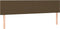 vidaXL - Hoofdborden - 2 - st - 100x5x78/88 - cm - stof - donkerbruin