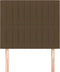 vidaXL - Hoofdborden - 2 - st - 100x5x78/88 - cm - stof - donkerbruin