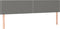 vidaXL - Hoofdborden - 2 - st - 100x5x78/88 - cm - stof - donkergrijs