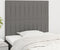 vidaXL - Hoofdborden - 2 - st - 100x5x78/88 - cm - stof - donkergrijs