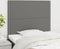 vidaXL - Hoofdborden - 2 - st - 100x5x78/88 - cm - stof - donkergrijs