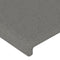 vidaXL - Hoofdborden - 2 - st - 100x5x78/88 - cm - stof - donkergrijs