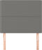 vidaXL - Hoofdborden - 2 - st - 100x5x78/88 - cm - stof - donkergrijs