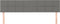 vidaXL - Hoofdborden - 2 - st - 100x5x78/88 - cm - stof - donkergrijs