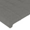 vidaXL - Hoofdborden - 2 - st - 100x5x78/88 - cm - stof - donkergrijs