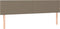 vidaXL - Hoofdborden - 2 - st - 100x5x78/88 - cm - stof - taupe