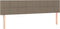 vidaXL - Hoofdborden - 2 - st - 100x5x78/88 - cm - stof - taupe