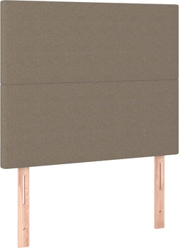 vidaXL - Hoofdborden - 2 - st - 100x5x78/88 - cm - stof - taupe